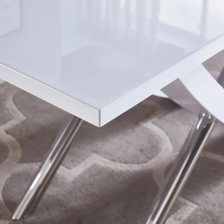 Square Tempered Glass Dining Table high quality